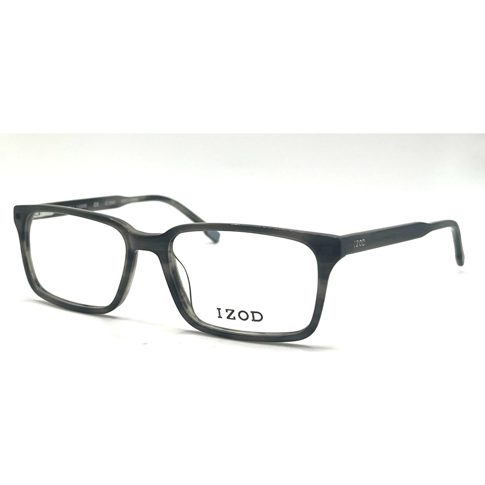 IZOD IZ2043 GREY HORN EYEGLASSES SUNGLASSES FRAMES 53-16-145 - Picture 2 of 3